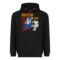 Black that's no moon Heavyweight Hoodie - DesignPulse