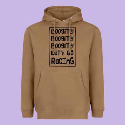 Boogity Lets Go Racing Heavyweight Hoodie Designed By Designpulse