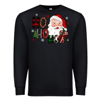 Black ho ho ho Premium Sweatshirt - JahusDesignShop