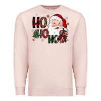 Pale Pink ho ho ho Premium Sweatshirt - JahusDesignShop