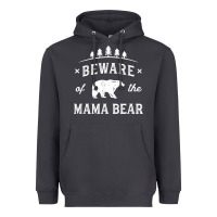 Smoke beware mama bear mom protect strong mother graphic clip art t shirt Heavyweight Hoodie - DesignPulse