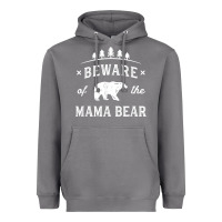 Storm beware mama bear mom protect strong mother graphic clip art t shirt Heavyweight Hoodie - DesignPulse