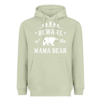 Matcha beware mama bear mom protect strong mother graphic clip art t shirt Heavyweight Hoodie - DesignPulse