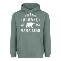 Sage beware mama bear mom protect strong mother graphic clip art t shirt Heavyweight Hoodie - DesignPulse