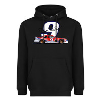 Black Bill Elliott 1988 Winston Cup 9 Stock Car  Classic Heavyweight Hoodie - DesignPulse