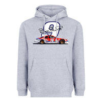 Heather Grey Bill Elliott 1988 Winston Cup 9 Stock Car  Classic Heavyweight Hoodie - DesignPulse