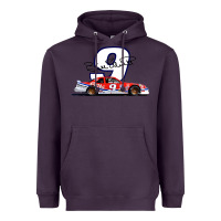 Plum Bill Elliott 1988 Winston Cup 9 Stock Car  Classic Heavyweight Hoodie - DesignPulse