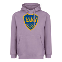 Lavender Boca Juniors Heavyweight Hoodie - DesignPulse