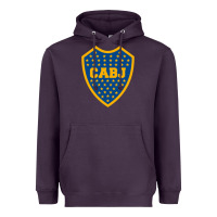 Plum Boca Juniors Heavyweight Hoodie - DesignPulse