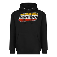 Black CANAM Vintage Original ATV UTV off road Gift Long Sleeve Heavyweight Hoodie - DesignPulse