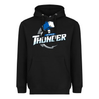 Black wichita thunder Heavyweight Hoodie - DesignPulse