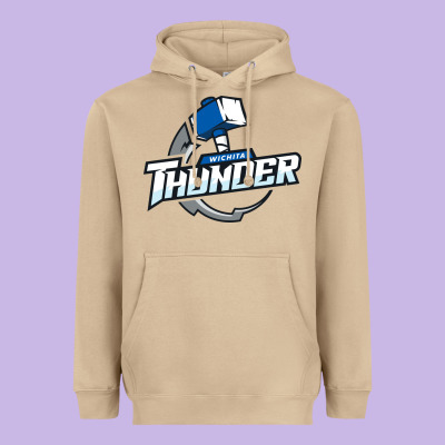 Wichita Thunder Heavyweight Hoodie Designed By Designpulse
