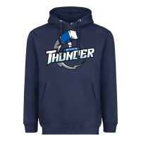 Navy wichita thunder Heavyweight Hoodie - DesignPulse
