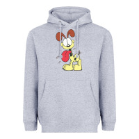 Heather Grey odie the dog gift Heavyweight Hoodie - DesignPulse