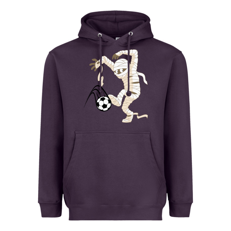 Funny Halloween Soccer Ball Heavyweight Hoodie by DesignPulse | Teevron