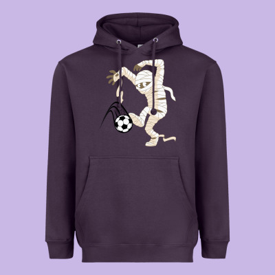 Funny Halloween Soccer Ball Heavyweight Hoodie Designed By Designpulse