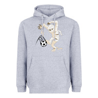 Heather Grey funny halloween soccer ball Heavyweight Hoodie - DesignPulse