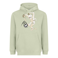 Matcha funny halloween soccer ball Heavyweight Hoodie - DesignPulse