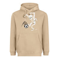 Mushroom funny halloween soccer ball Heavyweight Hoodie - DesignPulse