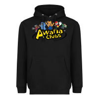 Black awa na awa ni clubs Heavyweight Hoodie - DesignPulse