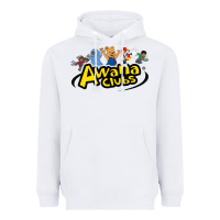 White awa na awa ni clubs Heavyweight Hoodie - DesignPulse
