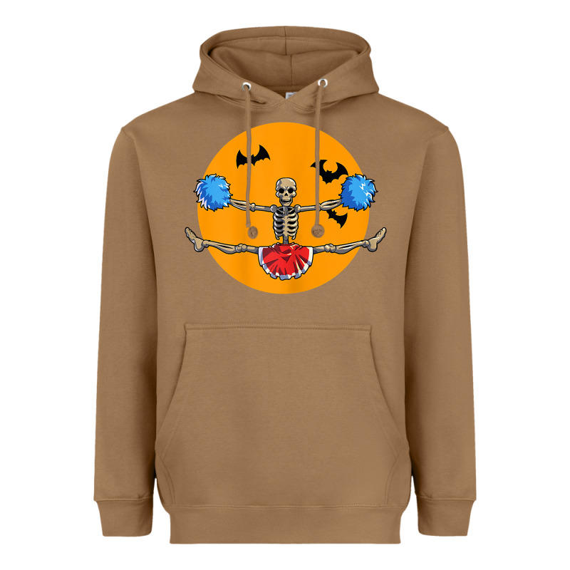 Cheerleading Skeleton Halloween Cheer Skeleton Cheerleader T Shirt Heavyweight Hoodie by DesignPulse | Teevron