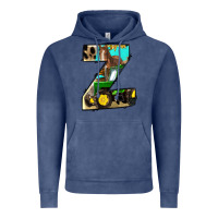 Vintage Denim farm life alphabet lowercase letters z Vintage Hoodie - BundleAndBundleShop