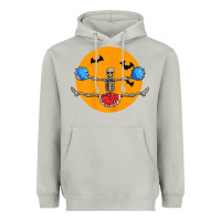 Moon Dust cheerleading skeleton halloween cheer skeleton cheerleader t shirt Heavyweight Hoodie - DesignPulse