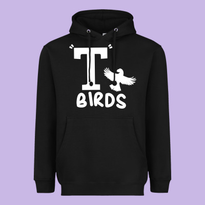 T Birds Greaser Thunderbirds 1970s T Birds Pullover Hoodie Heavyweight Hoodie Designed By Designpulse