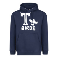 Navy t birds greaser thunderbirds 1970s t birds pullover hoodie Heavyweight Hoodie - DesignPulse