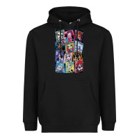 Black monster high character Heavyweight Hoodie - DesignPulse