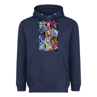 Navy monster high character Heavyweight Hoodie - DesignPulse