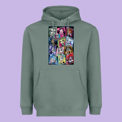 Monster High Character Heavyweight Hoodie Designed By Designpulse