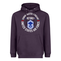 Plum senior master sergeant retired air force retirement gifts t shirt Heavyweight Hoodie - DesignPulse