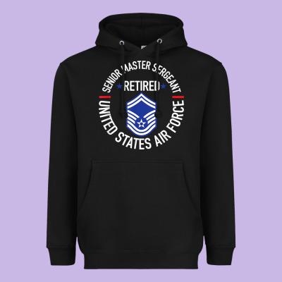 Senior Master Sergeant Retired Air Force Retirement Gifts T Shirt Heavyweight Hoodie Designed By Designpulse