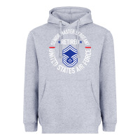 Heather Grey senior master sergeant retired air force retirement gifts t shirt Heavyweight Hoodie - DesignPulse