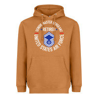 Meerkat senior master sergeant retired air force retirement gifts t shirt Heavyweight Hoodie - DesignPulse
