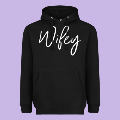 Wifey Sweat(b) Heavyweight Hoodie Designed By Designpulse