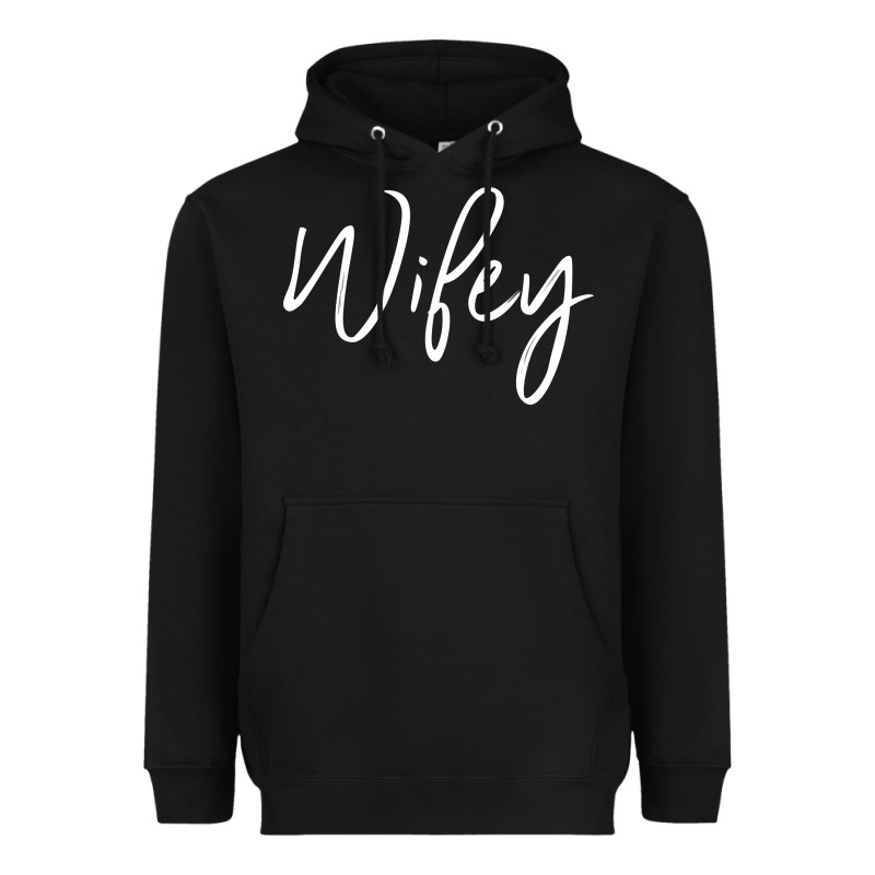 Wifey Sweat(b) Heavyweight Hoodie by DesignPulse | Teevron