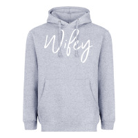 Heather Grey wifey sweat(b) Heavyweight Hoodie - DesignPulse