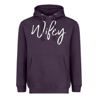 Plum wifey sweat(b) Heavyweight Hoodie - DesignPulse