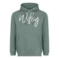Sage wifey sweat(b) Heavyweight Hoodie - DesignPulse