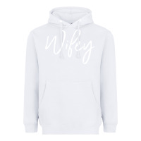 White wifey sweat(b) Heavyweight Hoodie - DesignPulse