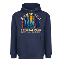 Navy redwood national park california retro vintage cam Heavyweight Hoodie - DesignPulse