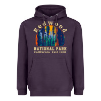 Plum redwood national park california retro vintage cam Heavyweight Hoodie - DesignPulse