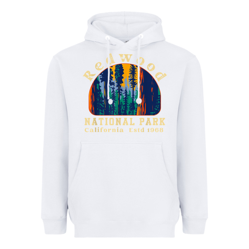 Redwood National Park California Retro Vintage Cam Heavyweight Hoodie by DesignPulse | Teevron
