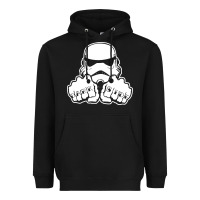 Black dark side knuckle starwars stormtrooper 2 Heavyweight Hoodie - DesignPulse