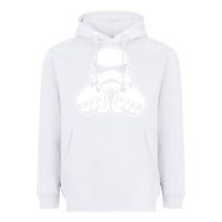 White dark side knuckle starwars stormtrooper 2 Heavyweight Hoodie - DesignPulse