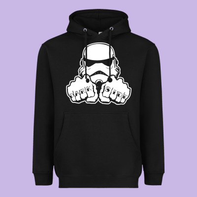 Dark Side Knuckle Starwars Stormtrooper 2 Heavyweight Hoodie Designed By Designpulse