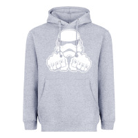 Heather Grey dark side knuckle starwars stormtrooper 2 Heavyweight Hoodie - DesignPulse